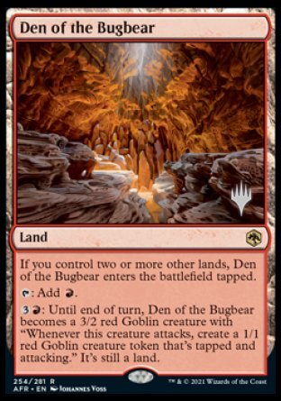 Den of the Bugbear (Promo Pack) [Dungeons & Dragons: Adventures in the Forgotten Realms Promos] [Foil]