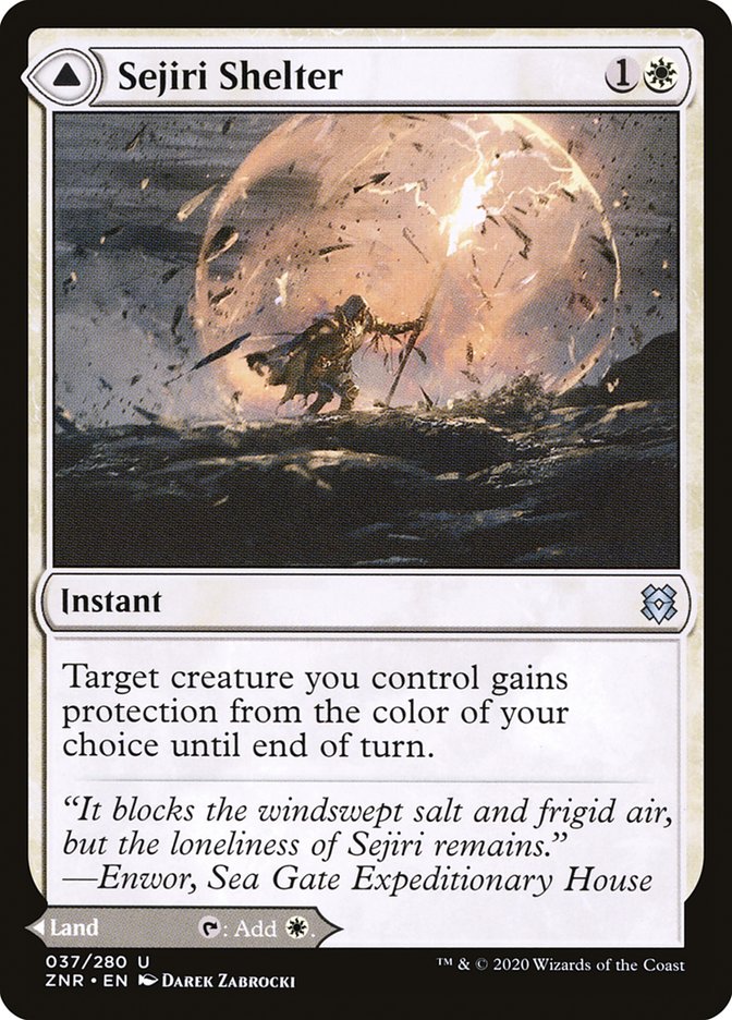 Sejiri Shelter // Sejiri Glacier [Zendikar Rising] [Foil]