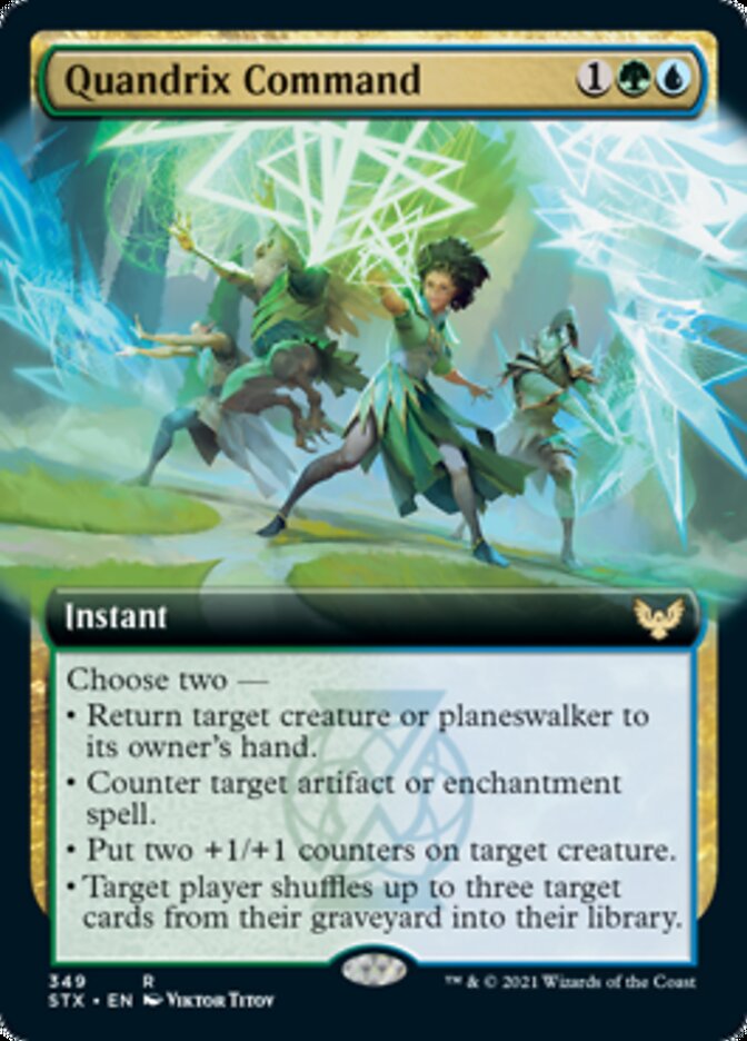Quandrix Command (Extended Art) [Strixhaven: School of Mages] [Foil]