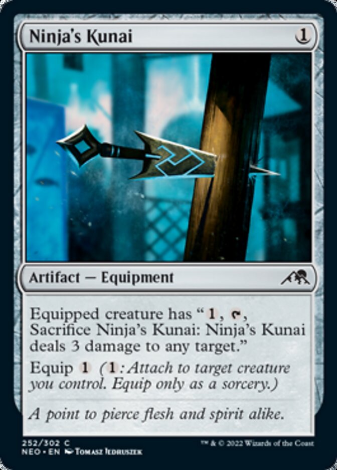 Ninja's Kunai [Kamigawa: Neon Dynasty] [Foil]