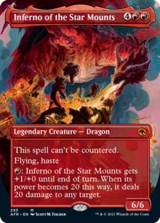 Inferno of the Star Mounts (Borderless Alternate Art) [Dungeons & Dragons: Adventures in the Forgotten Realms] [Foil]