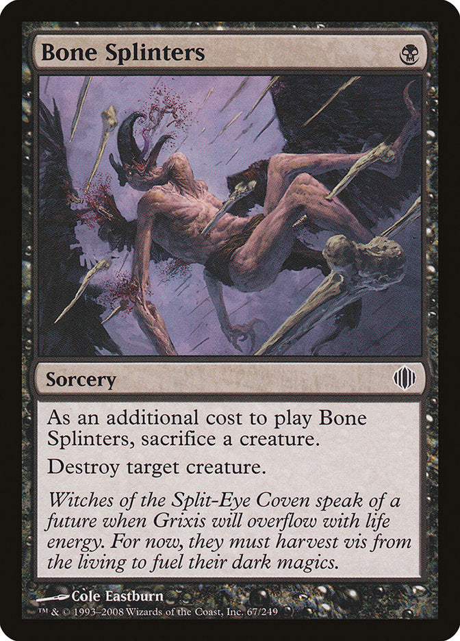 Bone Splinters [Shards of Alara] [Foil]