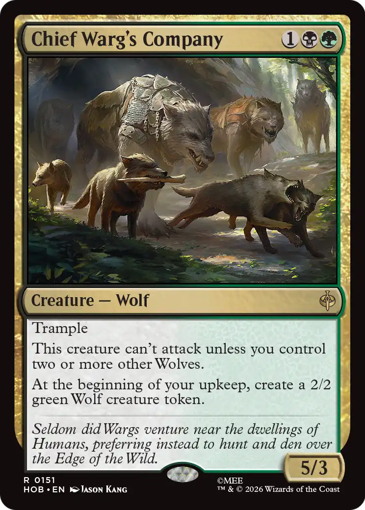 Chief Warg's Company [The Hobbit] [Foil]