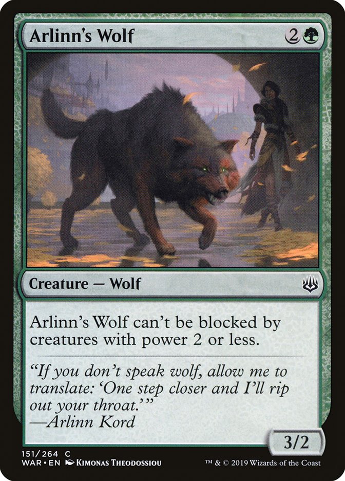 Arlinn's Wolf [War of the Spark] [Foil]