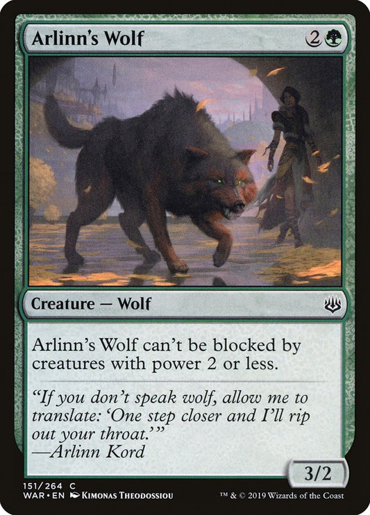 Arlinn's Wolf [War of the Spark] [Foil]