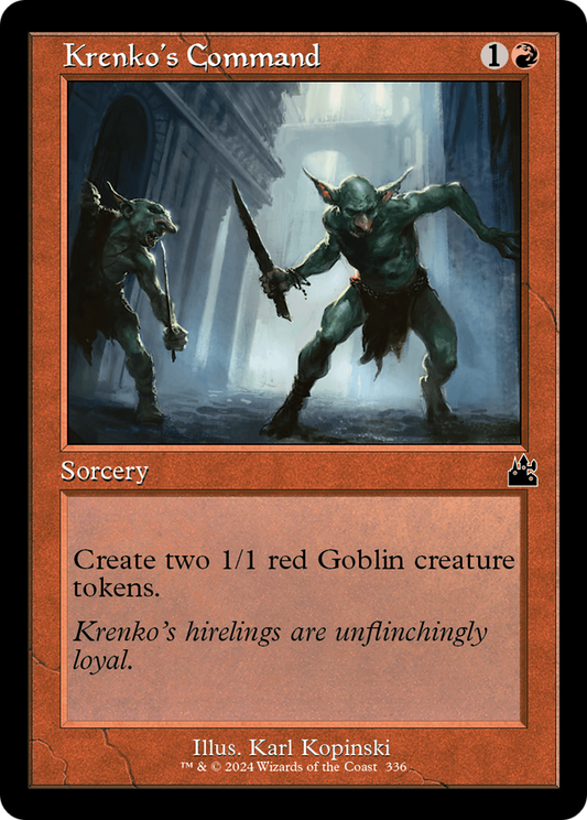 Krenko's Command (Retro Frame) [Ravnica Remastered] [Foil]