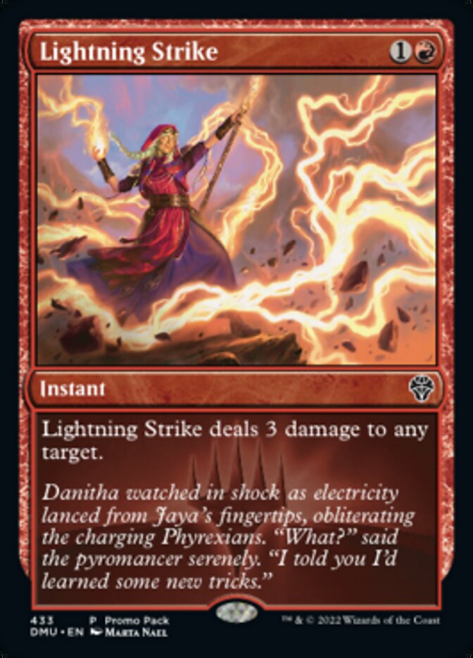Lightning Strike (Promo Pack) [Dominaria United Promos] [Foil]