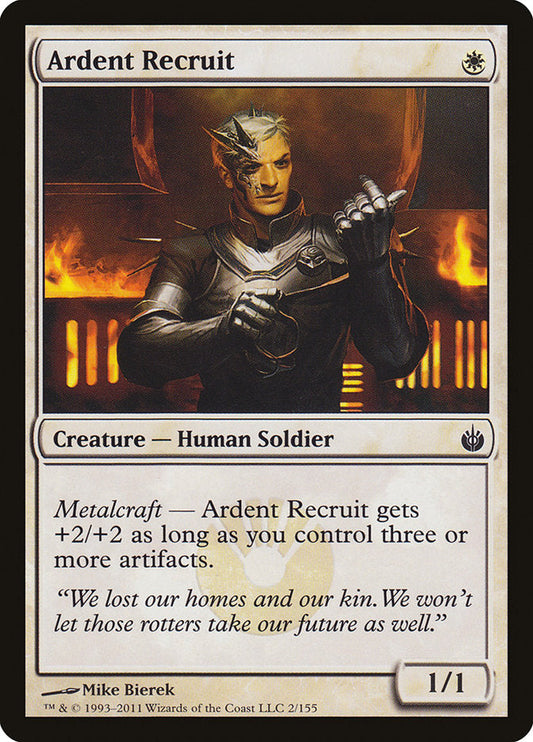 Ardent Recruit [Mirrodin Besieged] [Foil]