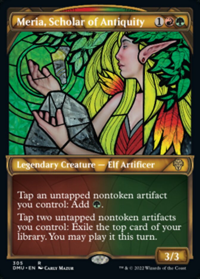 Meria, Scholar of Antiquity (Showcase) [Dominaria United] [Foil]