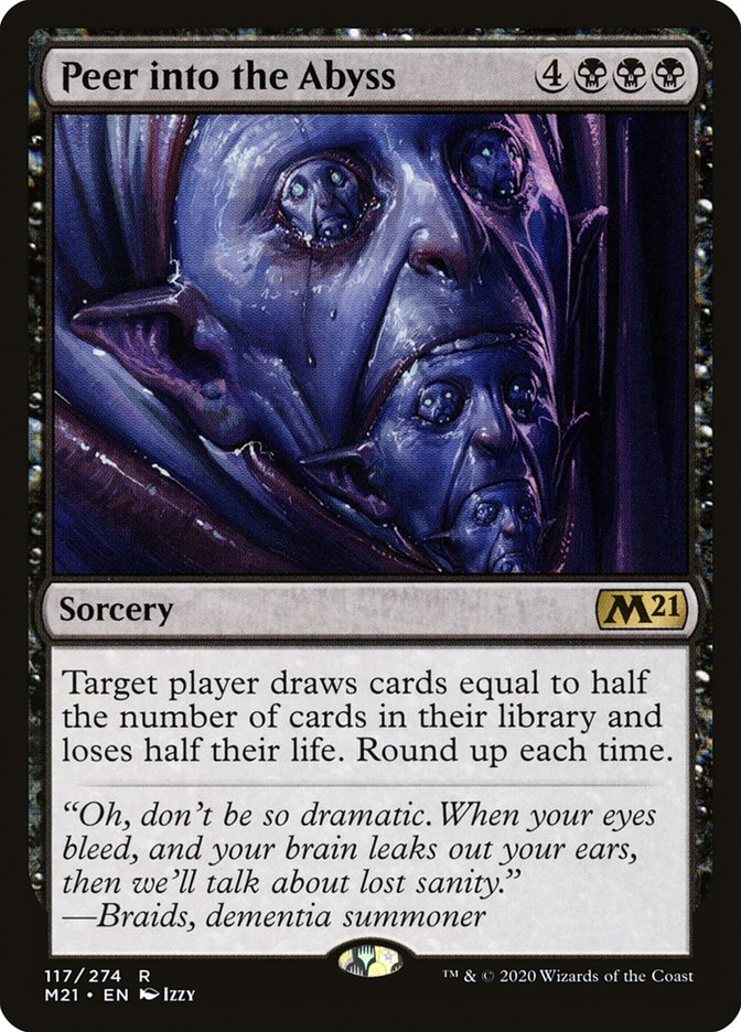Peer into the Abyss [Core Set 2021] [Foil]