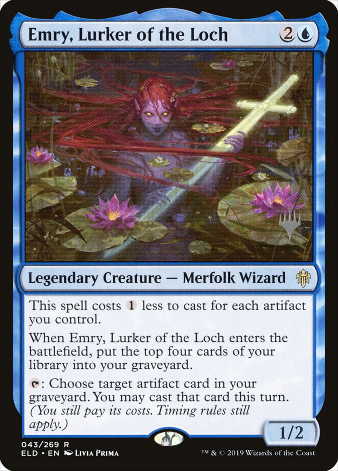 Emry, Lurker of the Loch (Promo Pack) [Throne of Eldraine Promos] [Foil]
