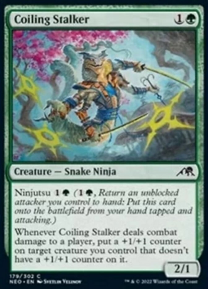 Coiling Stalker [Kamigawa: Neon Dynasty] [Foil]