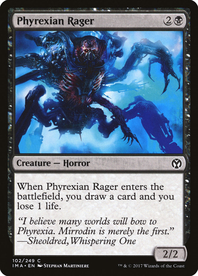 Phyrexian Rager [Iconic Masters] [Foil]