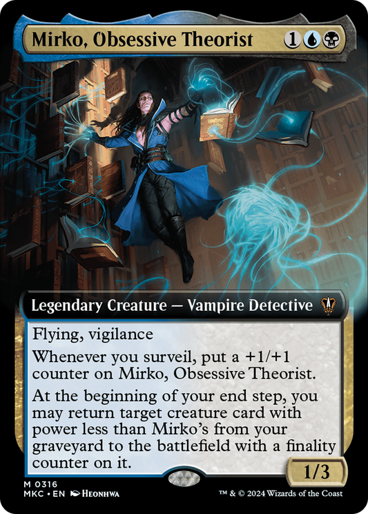 Mirko, Obsessive Theorist (Extended Art) [Murders at Karlov Manor Commander] [Foil]