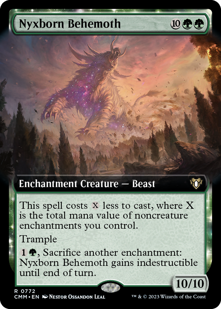 Nyxborn Behemoth (Extended Art) [Commander Masters] [Foil]