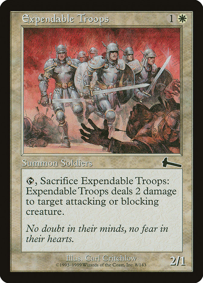 Expendable Troops [Urza's Legacy] [Foil]