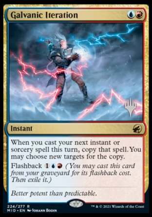 Galvanic Iteration (Promo Pack) [Innistrad: Midnight Hunt Promos] [Foil]