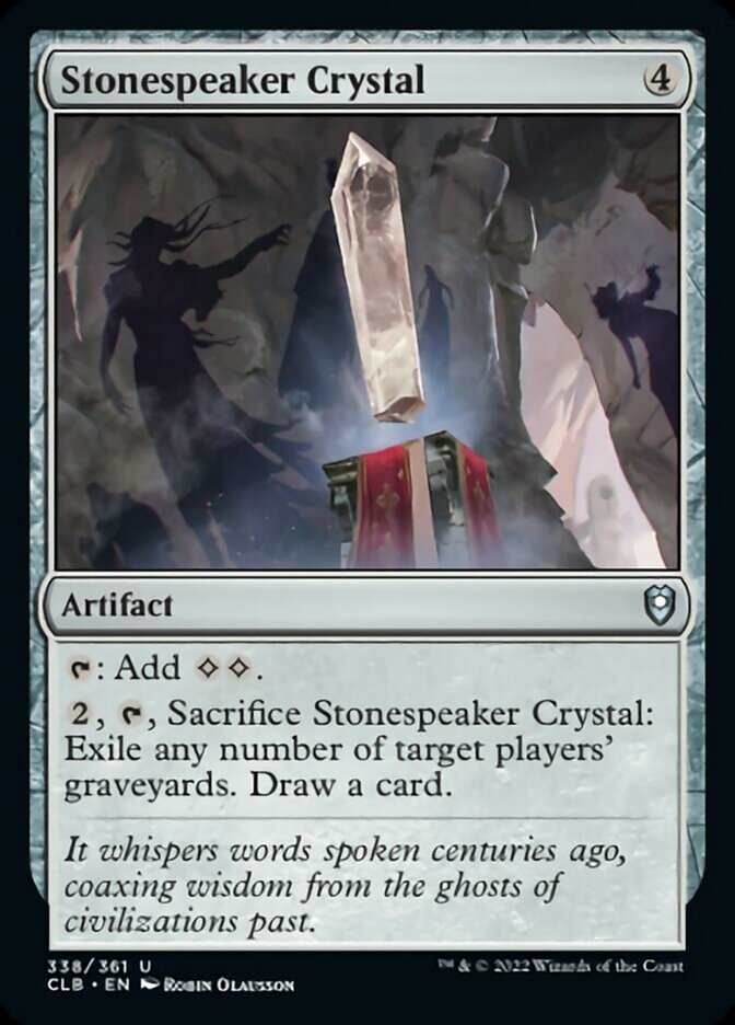 Stonespeaker Crystal [Commander Legends: Battle for Baldur's Gate] [Foil]