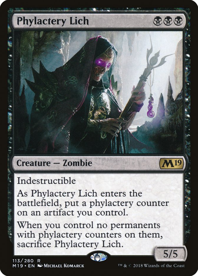Phylactery Lich [Core Set 2019] [Foil]