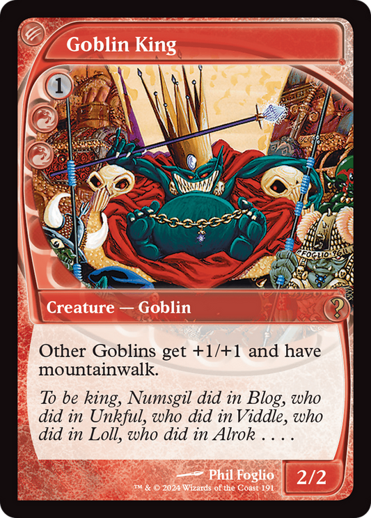 Goblin King (Future Sight) [Mystery Booster 2] [Foil]