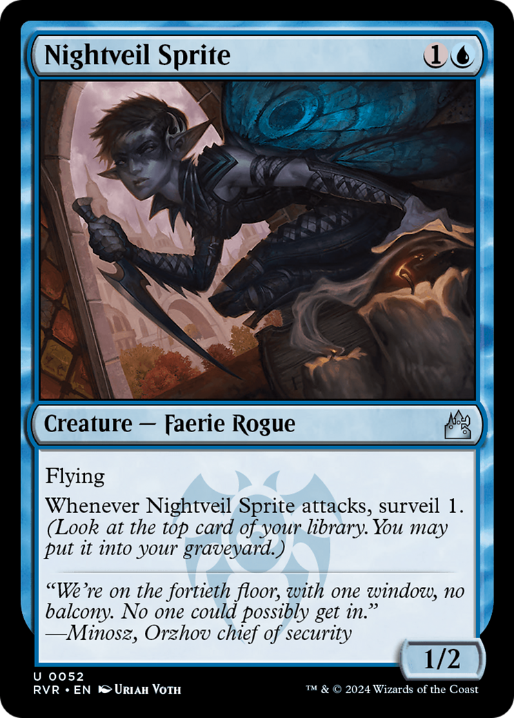 Nightveil Sprite [Ravnica Remastered] [Foil]