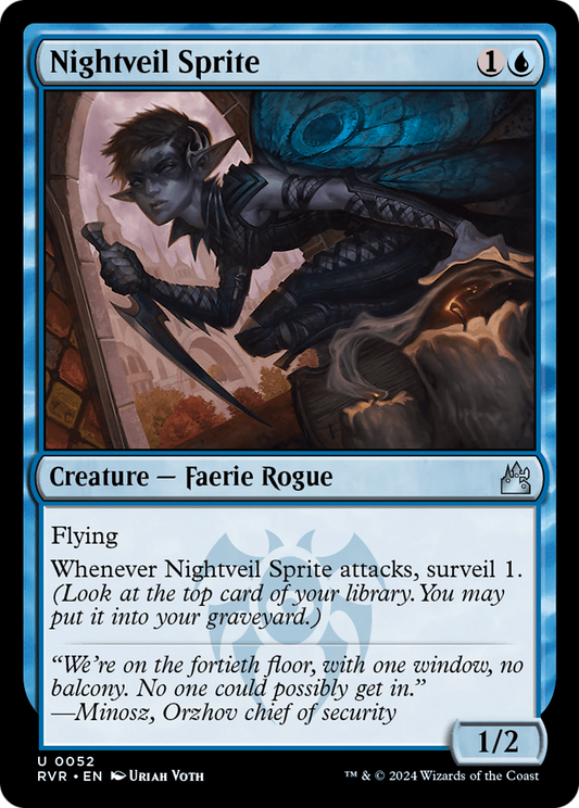 Nightveil Sprite [Ravnica Remastered] [Foil]