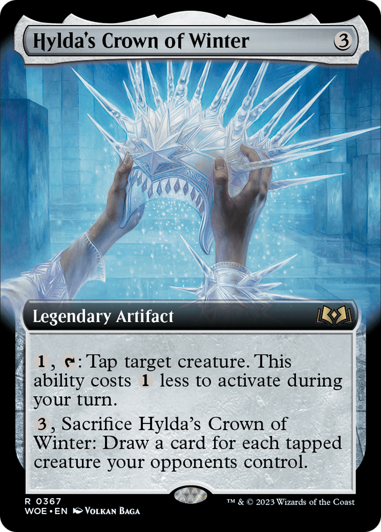Hylda's Crown of Winter (Extended Art) [Wilds of Eldraine] [Foil]