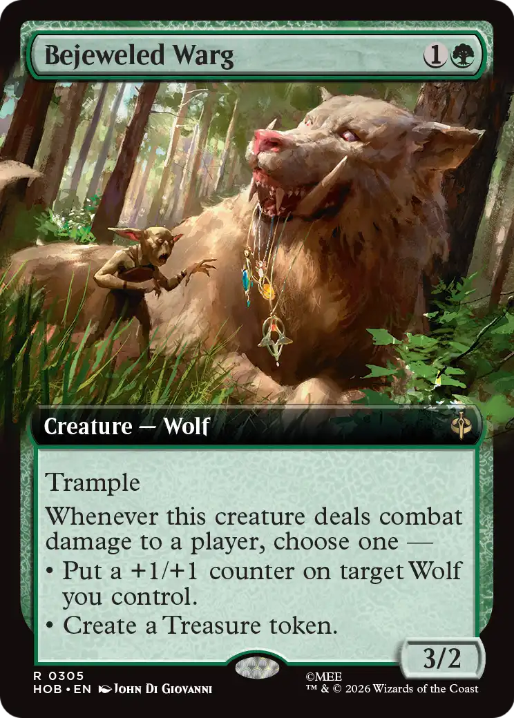 Bejeweled Warg (Extended Art) [The Hobbit] [Foil]