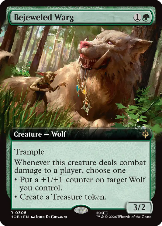 Bejeweled Warg (Extended Art) [The Hobbit] [Foil]