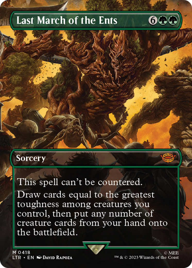 Last March of the Ents (Borderless Alternate Art) [The Lord of the Rings: Tales of Middle-Earth] [Foil]