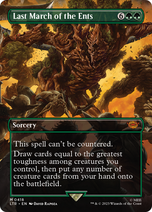 Last March of the Ents (Borderless Alternate Art) [The Lord of the Rings: Tales of Middle-Earth] [Foil]