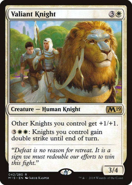 Valiant Knight [Core Set 2019] [Foil]