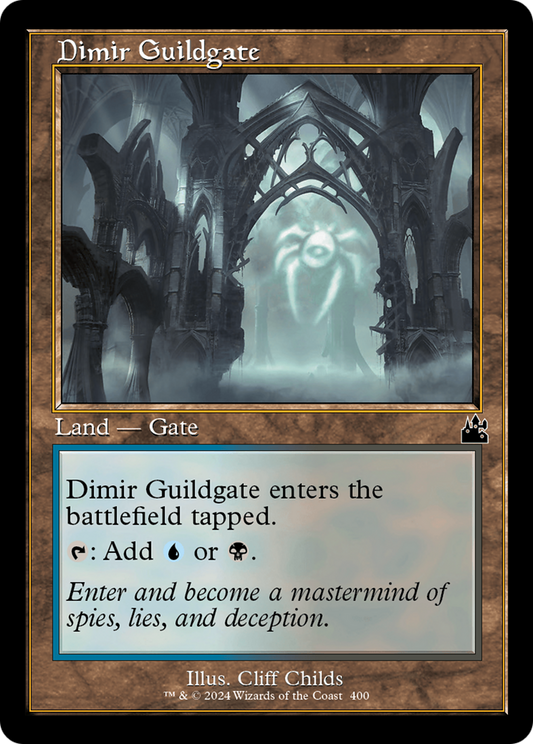Dimir Guildgate (Retro Frame) [Ravnica Remastered] [Foil]