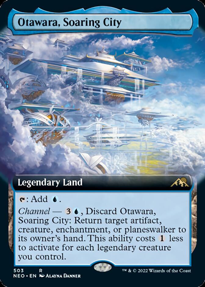 Otawara, Soaring City (Extended Art) [Kamigawa: Neon Dynasty] [Foil]