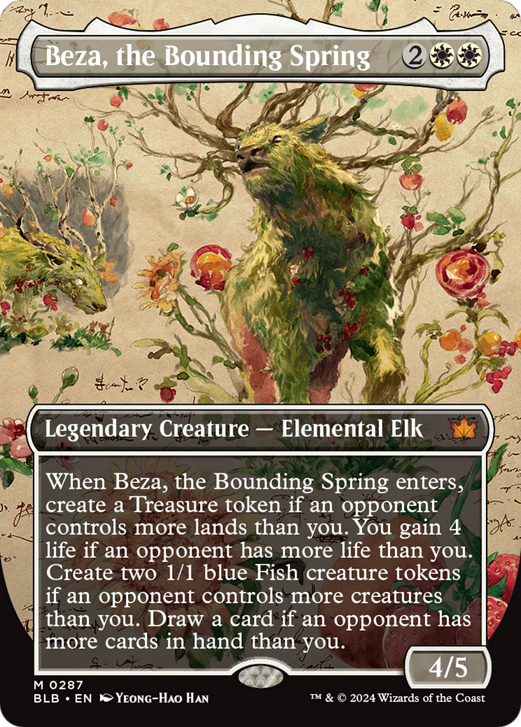 Beza, the Bounding Spring (Borderless) [Bloomburrow] [Foil]