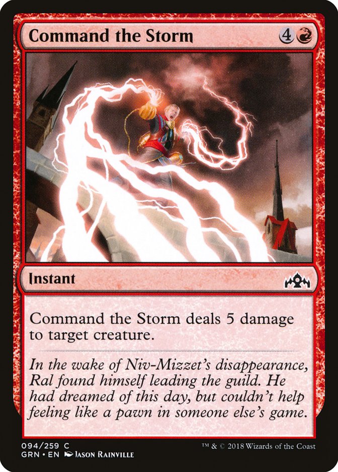 Command the Storm [Guilds of Ravnica] [Foil]