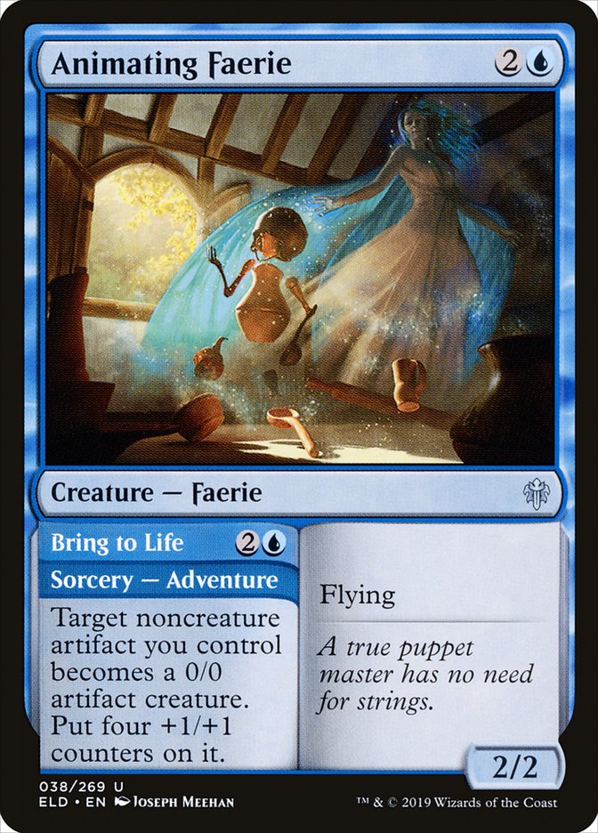 Animating Faerie // Bring to Life [Throne of Eldraine] [Foil]