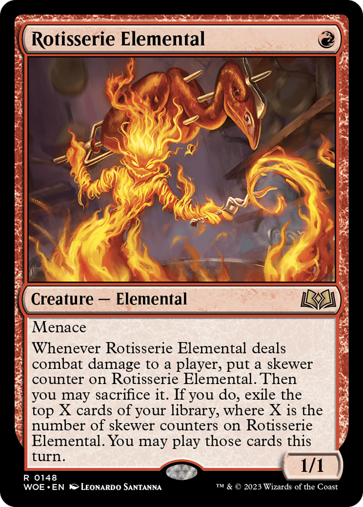 Rotisserie Elemental [Wilds of Eldraine] [Foil]
