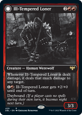 Ill-Tempered Loner // Howlpack Avenger [Innistrad: Double Feature] [Foil]