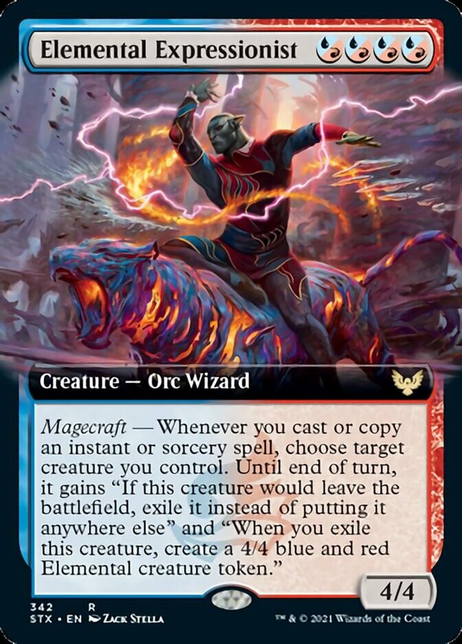 Elemental Expressionist (Extended Art) [Strixhaven: School of Mages] [Foil]