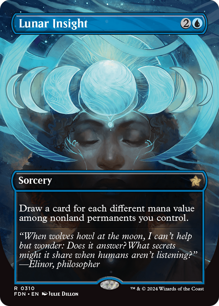 Lunar Insight (Borderless) [Foundations] [Foil]