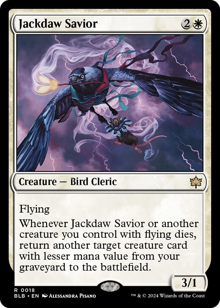 Jackdaw Savior [Bloomburrow] [Foil]