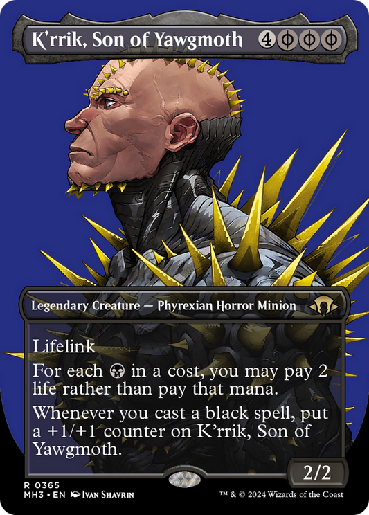 K'rrik, Son of Yawgmoth (Borderless) [Modern Horizons 3] [Foil]