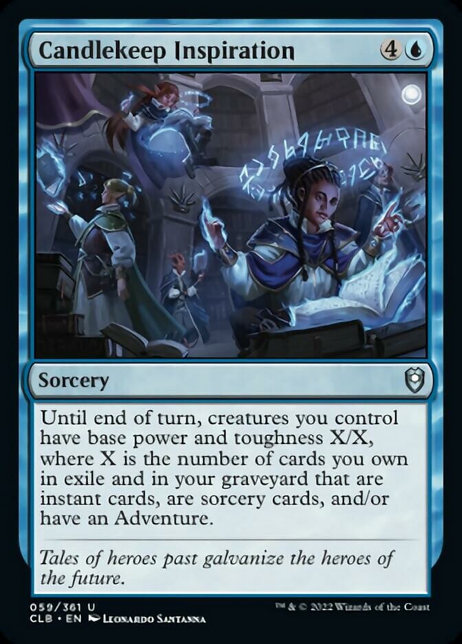 Candlekeep Inspiration [Commander Legends: Battle for Baldur's Gate] [Foil]