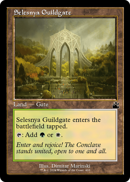 Selesnya Guildgate (Retro Frame) [Ravnica Remastered] [Foil]