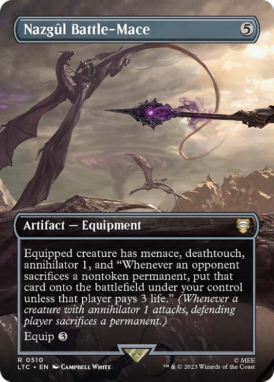 Nazgul Battle-Mace (Borderless) [The Lord of the Rings: Tales of Middle-Earth Commander] [Foil]