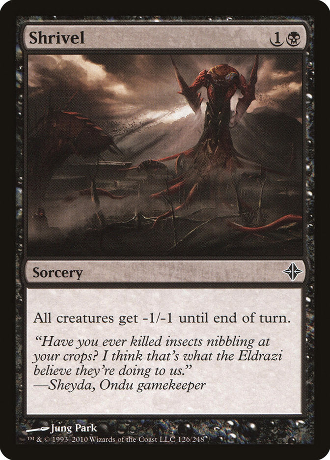 Shrivel [Rise of the Eldrazi] [Foil]