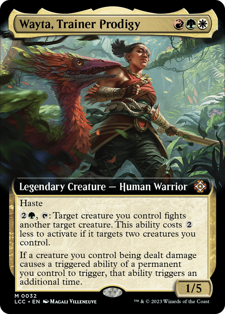Wayta, Trainer Prodigy (Extended Art) [The Lost Caverns of Ixalan Commander] [Foil]