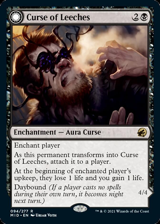 Curse of Leeches // Leeching Lurker [Innistrad: Midnight Hunt] [Foil]