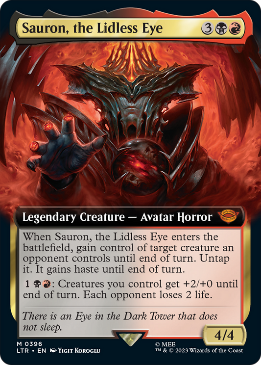 Sauron, the Lidless Eye (Extended Art) [The Lord of the Rings: Tales of Middle-Earth] [Foil]